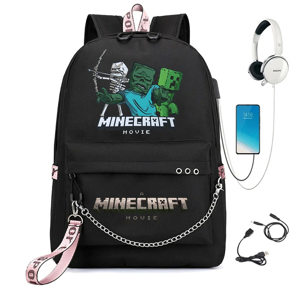 Потрясающая школьная сумка с принтом MinecraftCross-border?