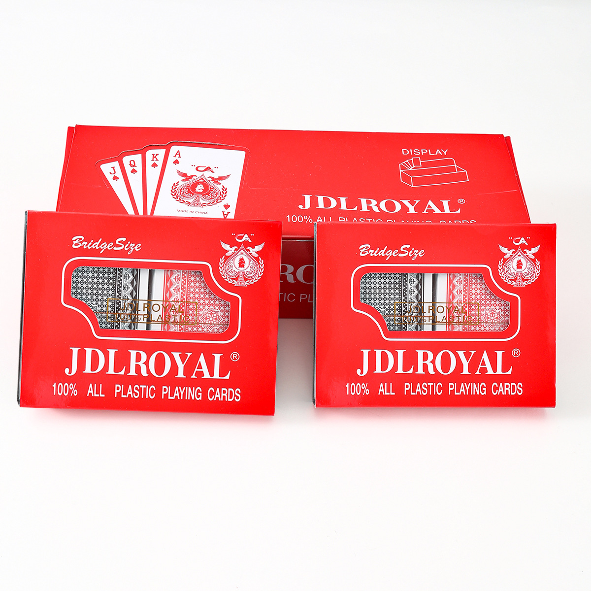 Naipes de plástico JDLROYAL (25 cartas de seda por paquete) Naipes de ocio y entretenimiento del fabricante, hechos de material resistente a desgarros.