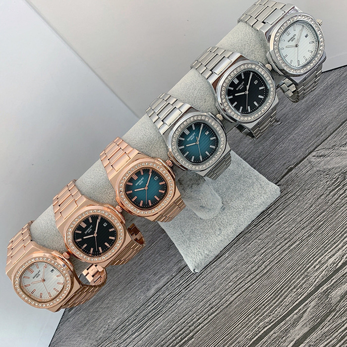 70g Weight Ordinary Glass Mirror Material Imitation Leather Strap Material Watch Classification Pointer Display Type Buckle Buckle Style Round Dial Shape Shopping Occasion Quartz Movement Geometric Pattern All Seasons Season Unisex Gender Glam, Fashion Style Glam Fashion Geometric Buckle Quartz Watch 3