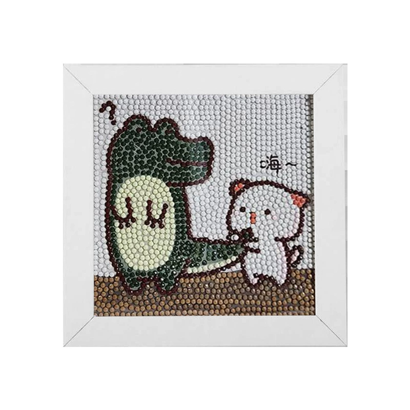 5D алмазная мозаика Cinnamoroll, в рамке 15×15 см для детей, набор DIY, в OPP-пакете
