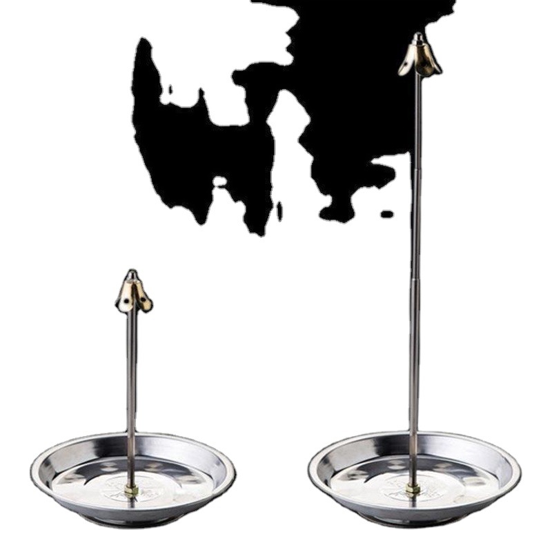 Large and Small 12/24 Hours Incense Rack Retractable Stainless Steel Disc Red Incense Tower Incense Rack Retractable
