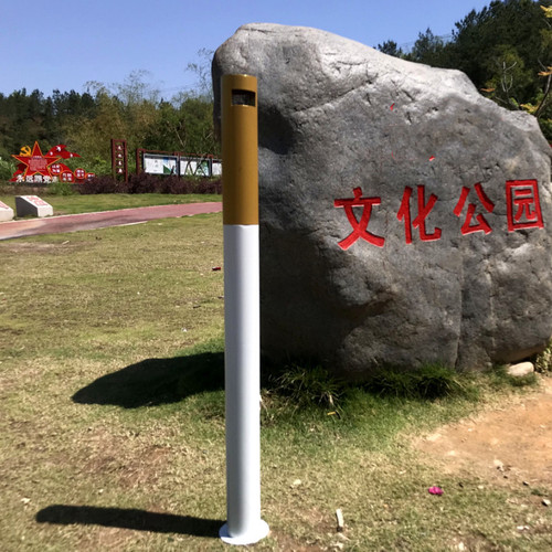 WBZ7 floor-standing vertical smoke extinguishing column outdoor ashtray cigarette butt collection tube cigarette butt waste in public places smoking area
