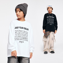 DK童装25秋季复古长袖T恤儿童女男童磨毛保暖休闲纯棉打底衫上衣