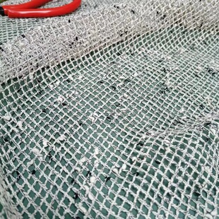 Crocheted Lace Fabric Thin Cut Out Retro Colored Yarn Checkered Knitted Clothing Accessories Handmade DIY Mesh Gauze