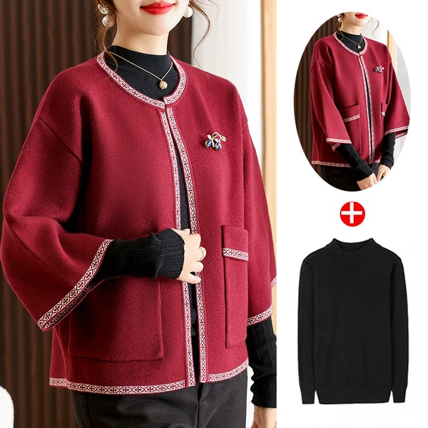 5155 burgundy + base shirt