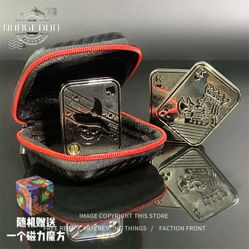 EDC игрушка для снятия стресса — магнитная металлическая карточка-монета высокого усилия, карманный фиджет