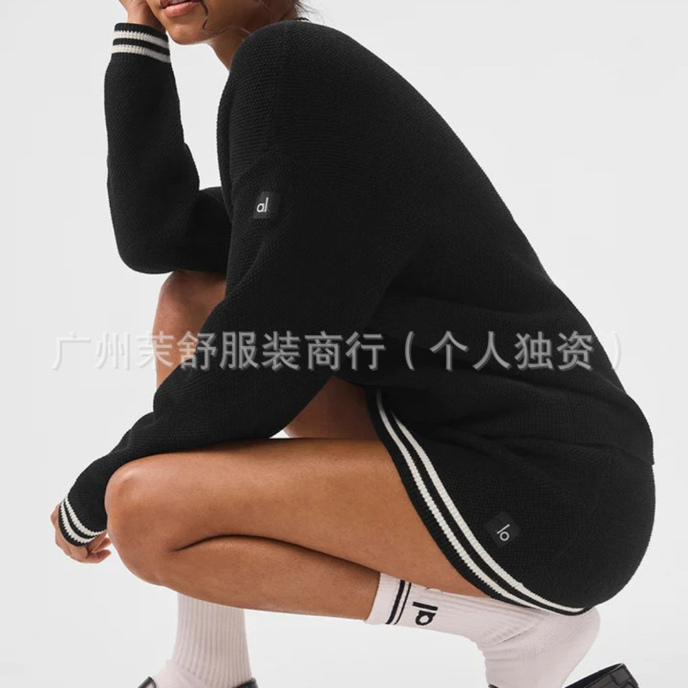 Black-cardigan-with logo