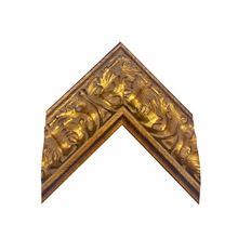 新中式金色复古做旧印花实木油画框线条装饰材料木线条工厂批发