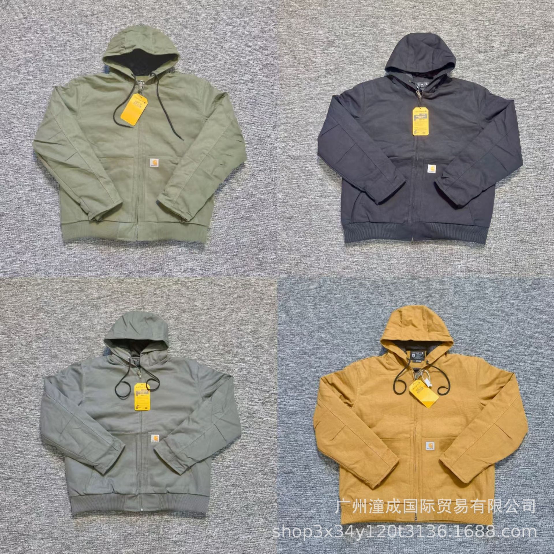 Retro fashionable jacket with hood with zipper