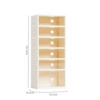 One tall, five -dwarm double -row cream white