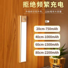 led灯带自粘感应无线人体智能酒柜橱柜衣柜免接线磁吸感应灯条