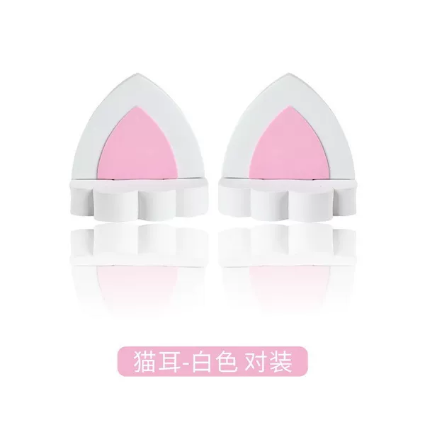 Two white cat ears