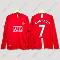 07/08m united home long sleeve no. 7 ronaldo unchallenged