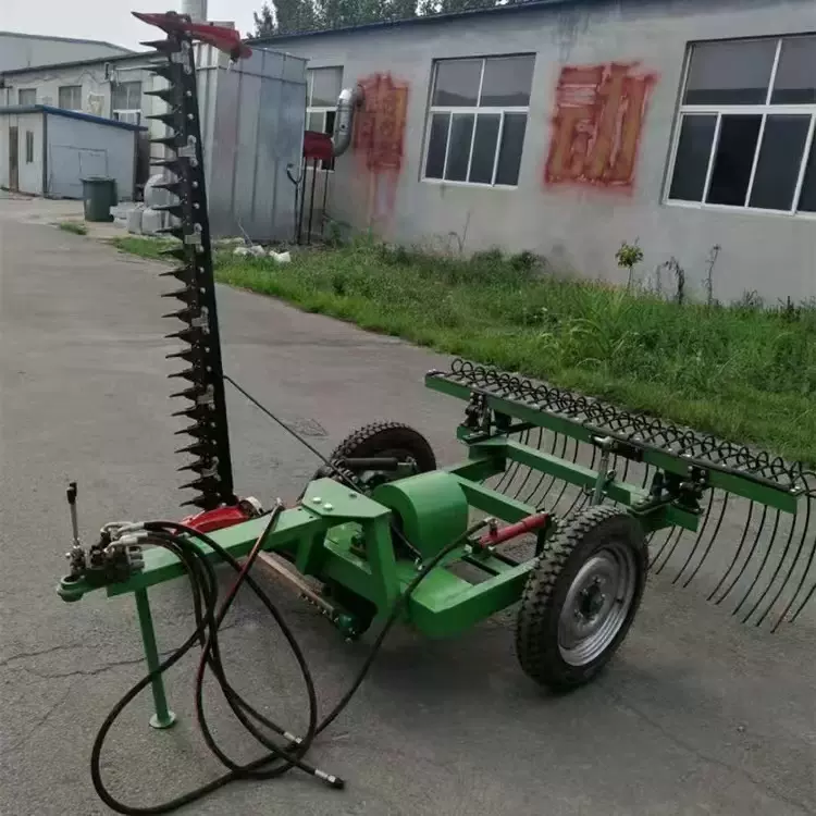 四轮牵引带轮往复式割草机 苜蓿薄荷收割机 牧草收割机割草机