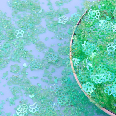 Cartoon cat and dog footprints | Dırnaq bəzəkləri - transparent-light-green-sieve