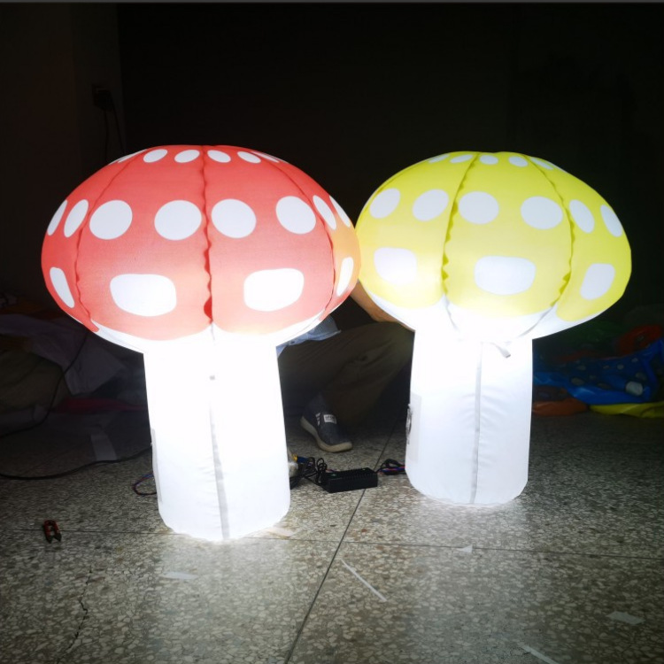 充气灯光卡通蘑菇气模闪电舞台装饰商场海益装饰道具酒吧发光模型