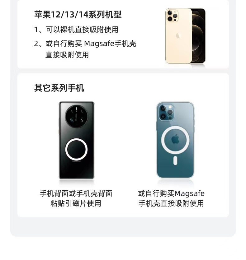 Cross-Border Magnetic Car-Mounted Foldable Phone Holder with 360-Degree Rotation, Adhesive Dashboard Navigation Stand, Portable