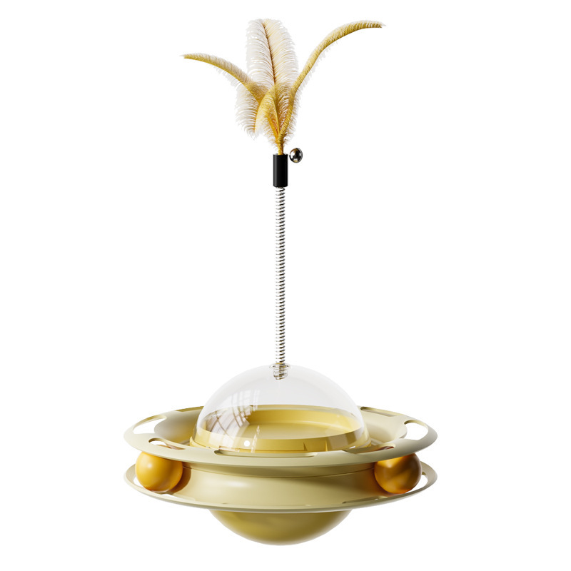 고양이 누설 음식 턴테이블 장난감 자기 구호 텀블러 프리스비 깃털 재미 고양이 스틱 고양이 인터랙티브 유물 도매