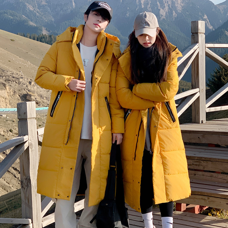 Winter thickened couple sports student cotton-padded jacket men's cotton-padded jacket tide over knee coat down cotton-padded jacket long wholesale Winter thickened couple sports student cotton-padded jacket men's cotton-padded jacket tide over knee coat down cotton-padded jacket long wholesale