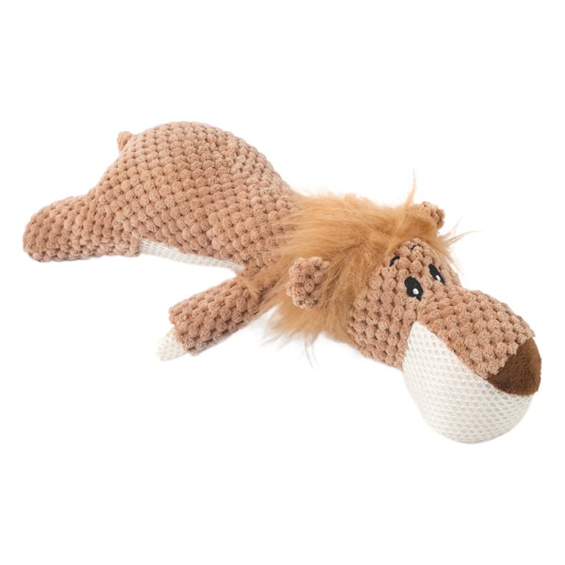 Juguete de Peluche con Sonido para Perros de Poliéster, Resistente a Mordeduras, Interactivo