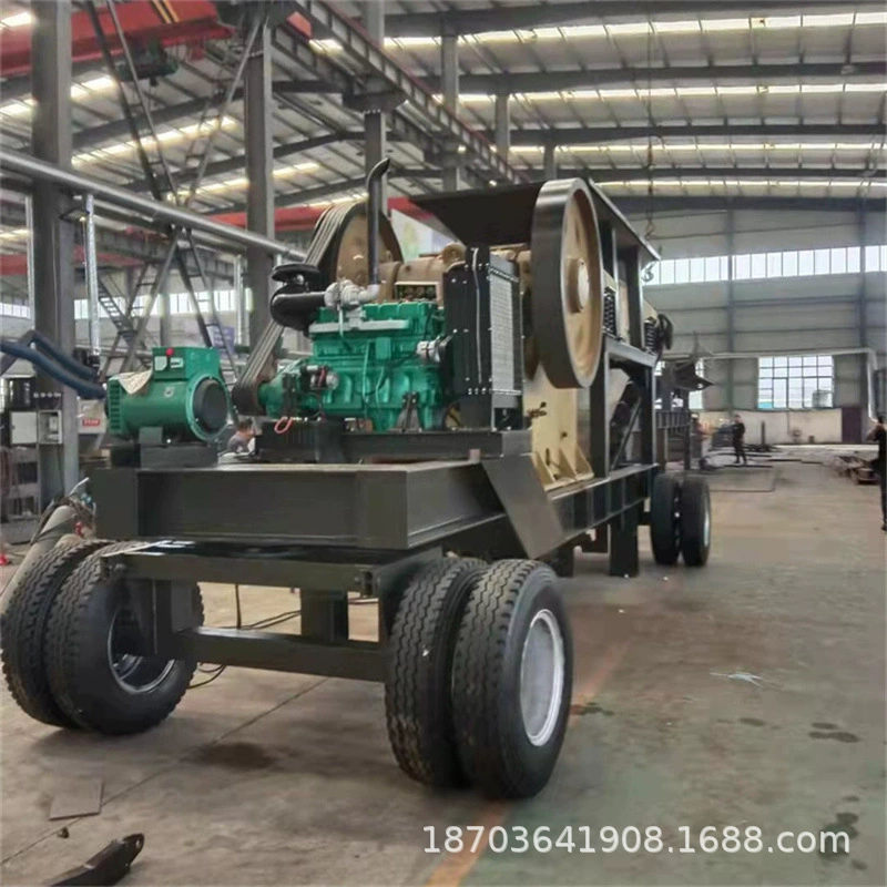 Мобильная дробильная установка для дробления угловых камней, щековая дробилка для крупного дробления, крупногабаритная дробилка для камня