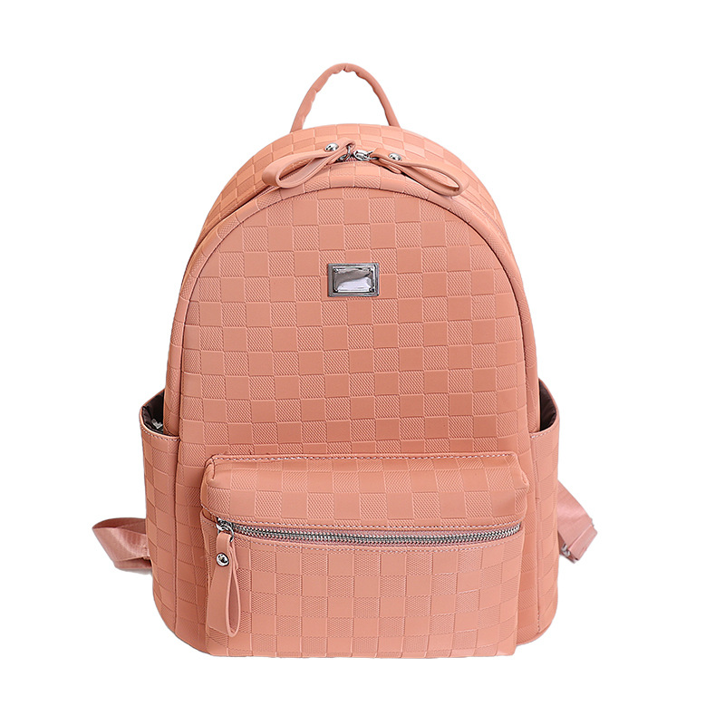 Mochila de moda coreana de mesa de ajedrez, mochila de viaje de gran capacidad para mujeres, 2026 nueva mochila universitaria