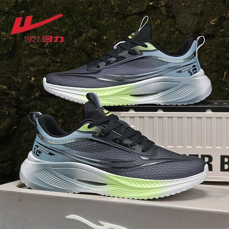 Pull Back Men's Shoes Soft-Soled Sports Shoes Summer New Lightweight Breathable Mesh Shoes Thick-Soled Shock-Absorbing Running Casual Shoes