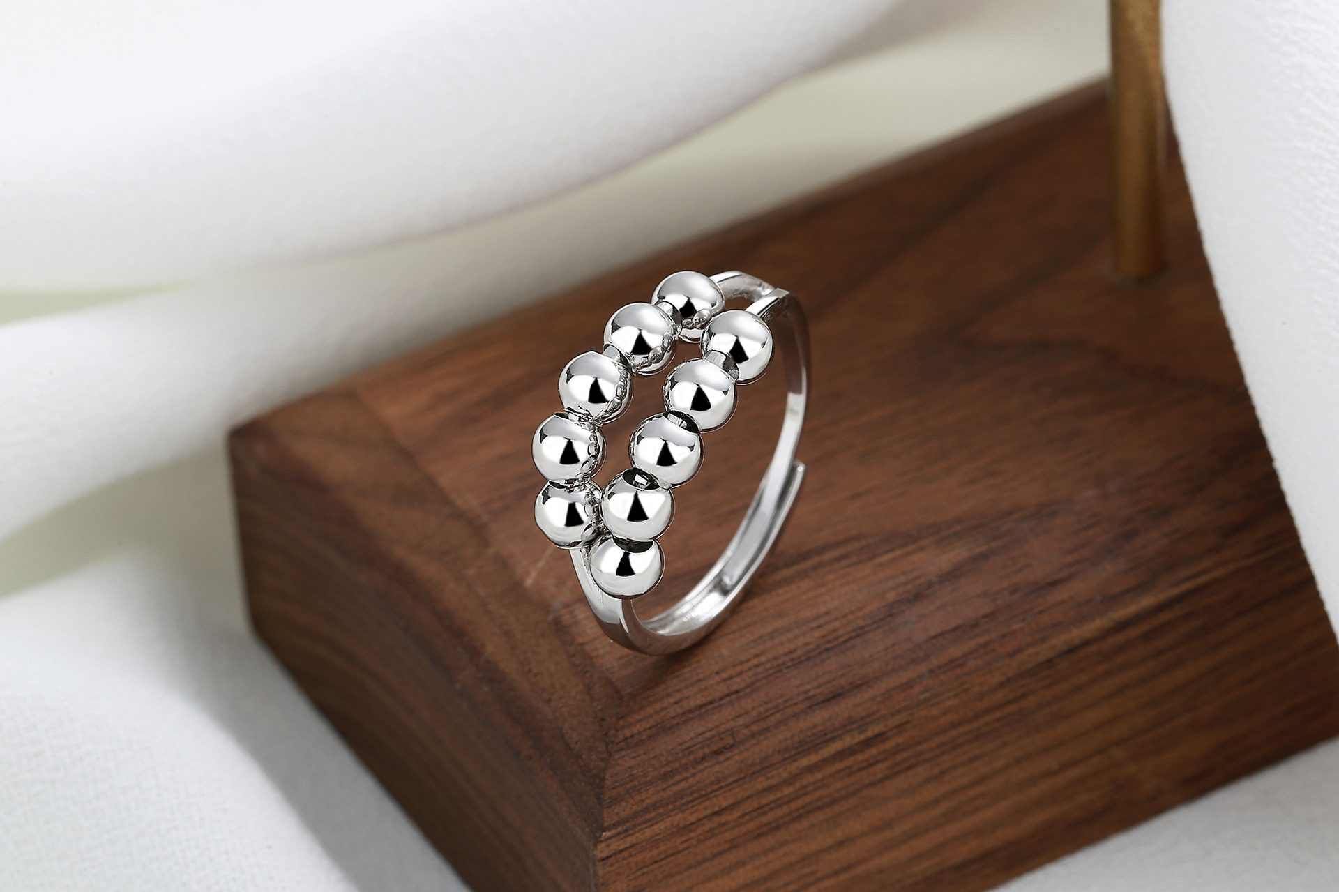 Fashion Geometric Solid Color Copper Rings 1 Piece