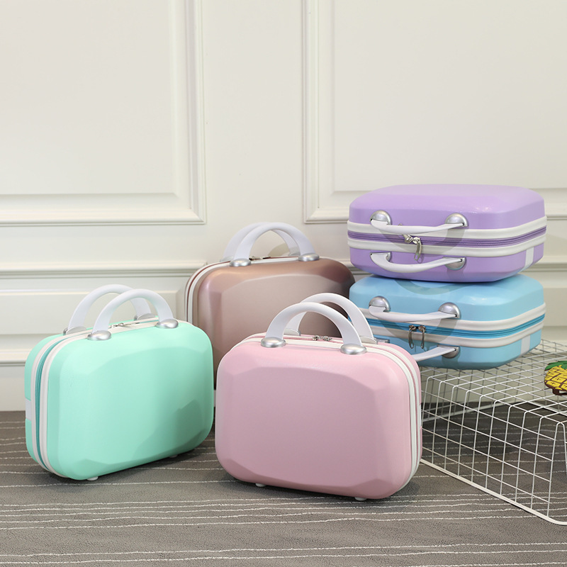 Small Boarding Makeup Case 14 Inch 12 Cute Small Travel Case Mini Suitcase Lightweight Luggage Bag Leather Case Small Boarding Makeup Case 14 Inch 12 Cute Small Travel Case Mini Suitcase Lightweight Luggage Bag Leather Case