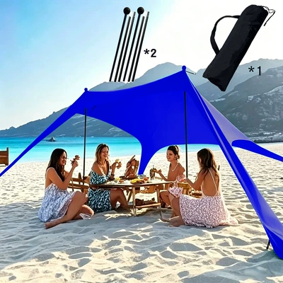 Avtomobil yan çətirləri | Beach Canopy Lycra Tent for - new-royal-blue-2-irons-200160150cm