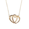 Crystal heart shaped, fashionable necklace, jewelry, earrings, ring, gold and silver, wholesale