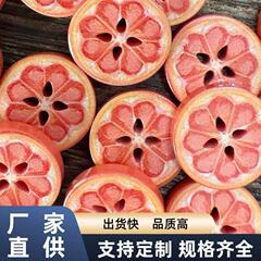 一只切片甜橙可爱DIY卡通纽扣衬衫雪纺衫高档百搭四眼扣
