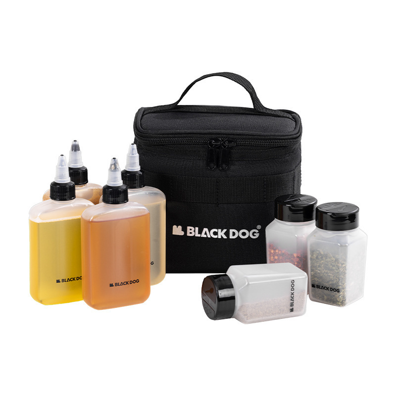 Blackdog ブラックドッグ アウトドア ポータブル スパイスボトル 収納袋セット キャンプ バーベキュー スパイス トラベル パッケージ|undefined