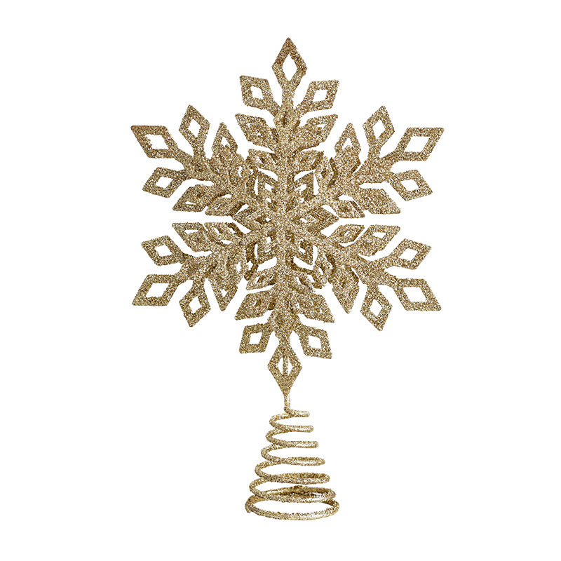 Luminoso árbol de hierro estrella de explosión estrella siete Awn estrella luz LED decoraciones para árboles de Navidad decoración de vacaciones adornos