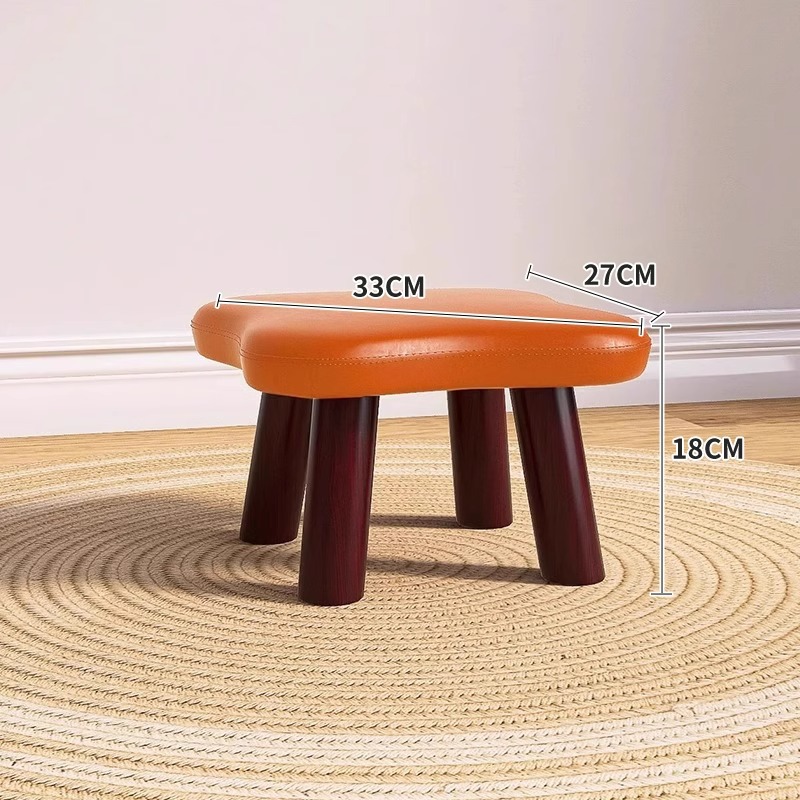 Taburete pequeño taburete bajo doméstico fuerte y duradero sofá taburete de sala de estar creativo para niños pequeño banco de puerta para cambiar zapatos taburete asiento muelle