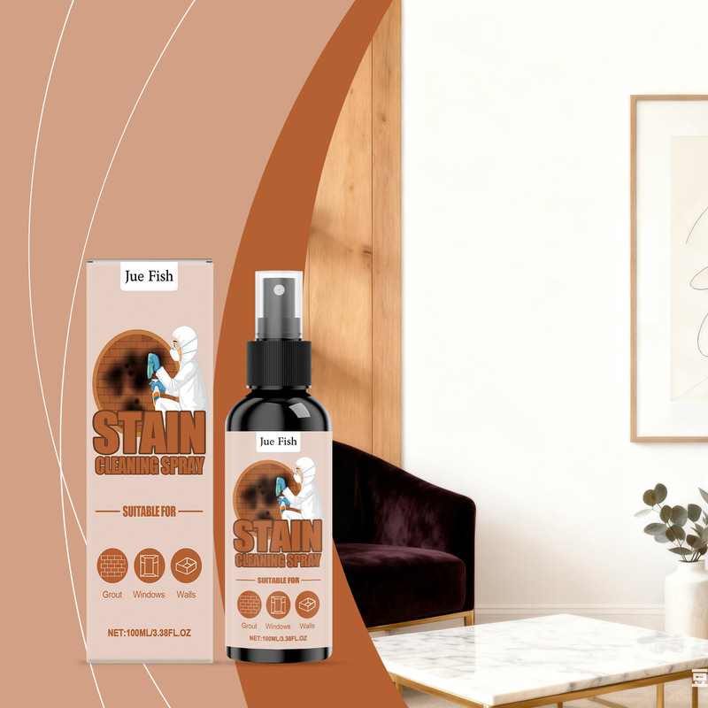 Jue Fish Stain Cleaning Spray for Daily Household Use, Cleans Graffiti, Stains, and Scratches on Walls, Renews and Cleans Surfaces