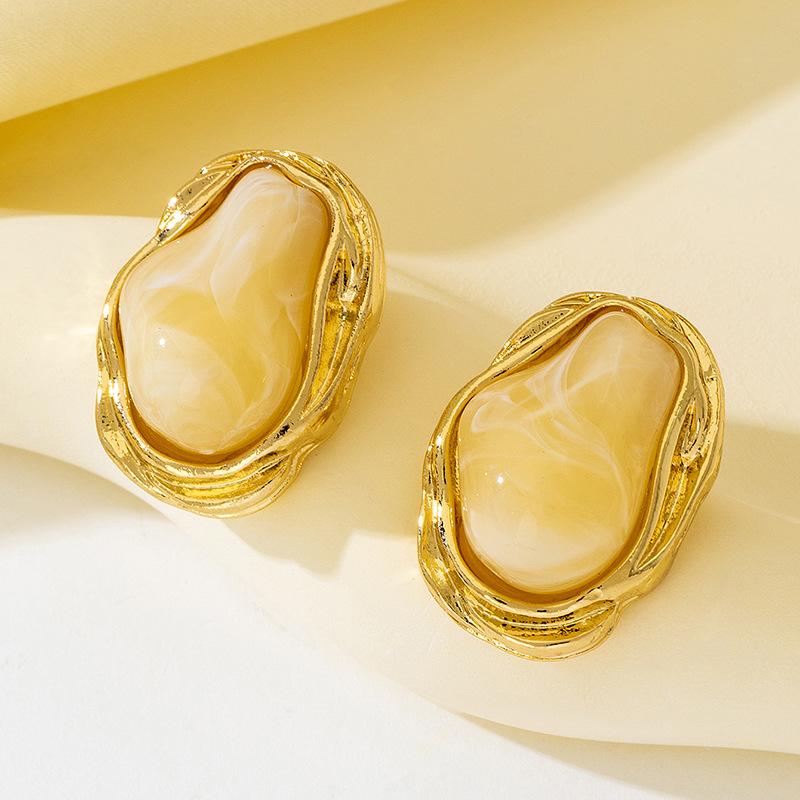 European And American Cross-Border Fashion Simple Bohemian Style Geometric Pearl Adjustable Open Bracelet Ring Set_voghion.com