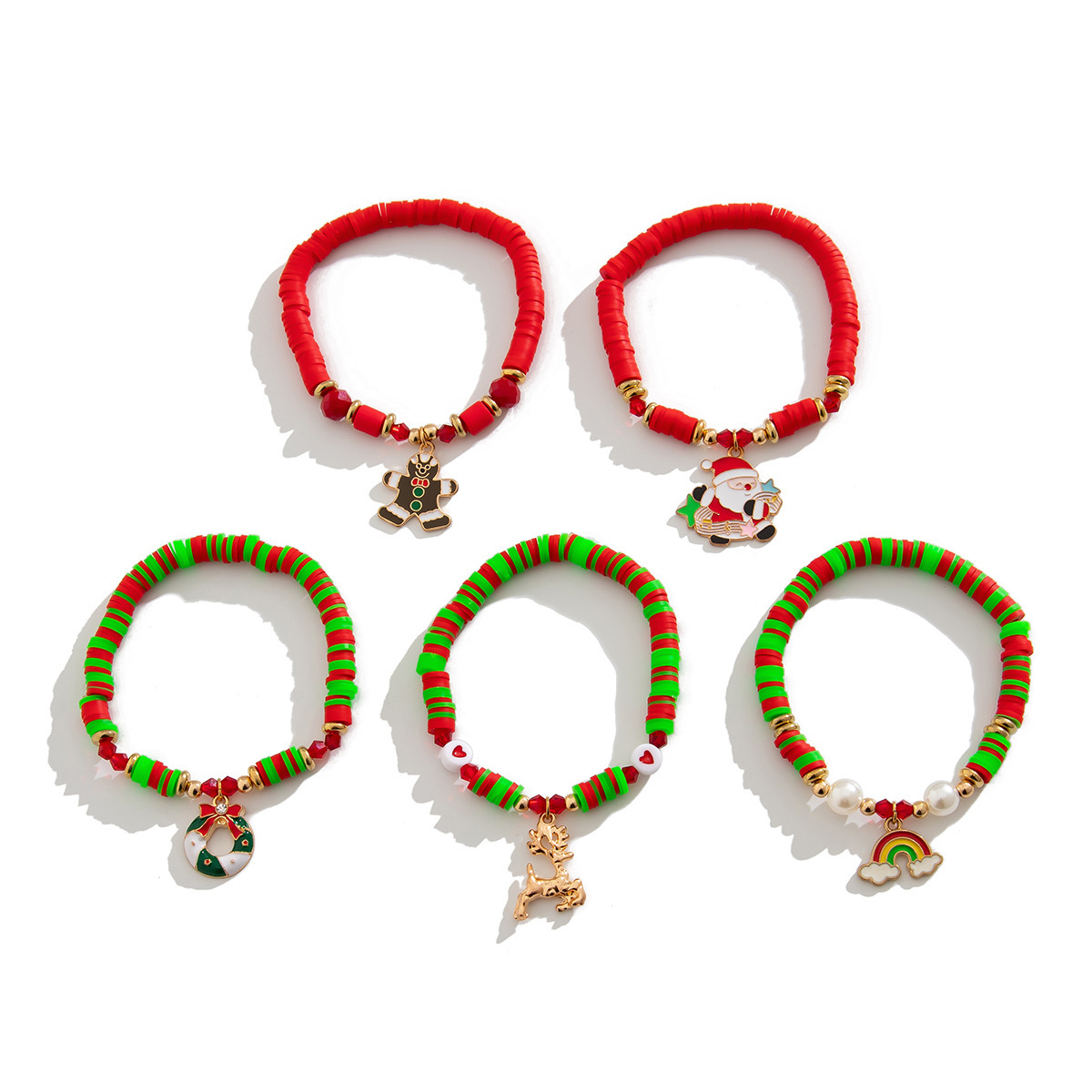 47g Weight Christmas Festival Women's Gender Cute Style Cute Beaded Bracelets Wholesale 25