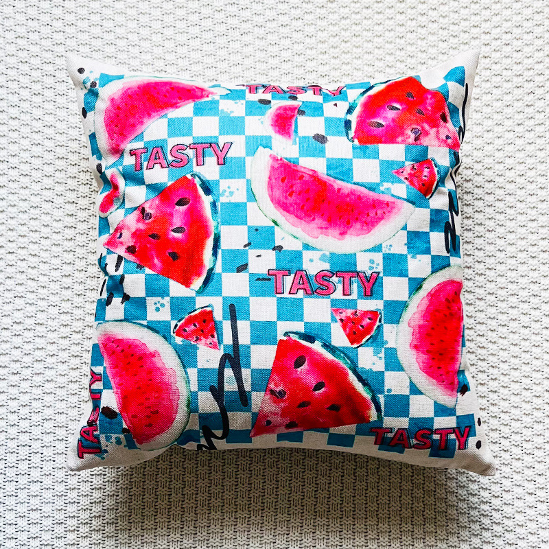 Funda de almohada con estampado de calaveras de colores para Halloween, de lino encriptado engrosado especial transfronterizo_voghion.com