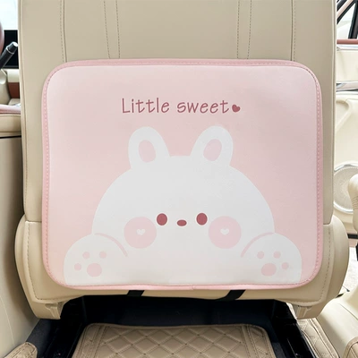 Chair back anti-kick pad a cartoon bear and rabbit design, is - chubby-rabbit-kick-mat