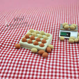 52DOLLHOUSE 微缩食玩场景模型 娃娃屋配件迷你鸡蛋一个模型 D504