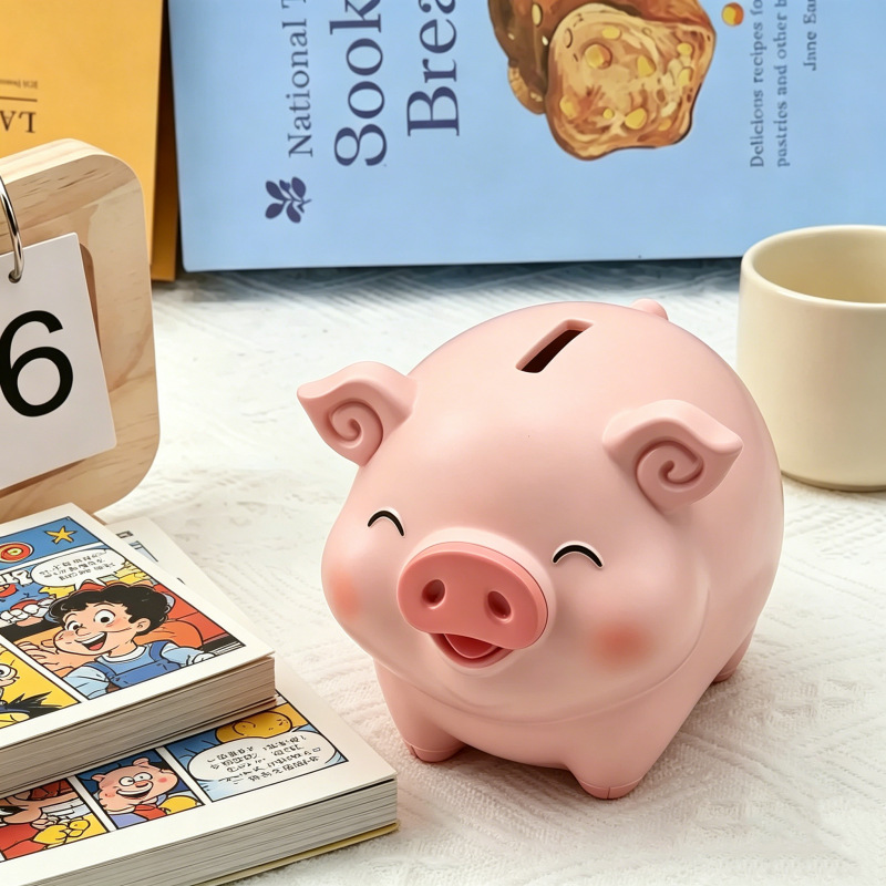 El cerdo en línea, la caja de ahorro, la caja de ahorro, juguetes de dibujos animados, juguetes de cerdos, regalos para niños y niñas, decoraciones de escritorio de la sala de estar. image 14