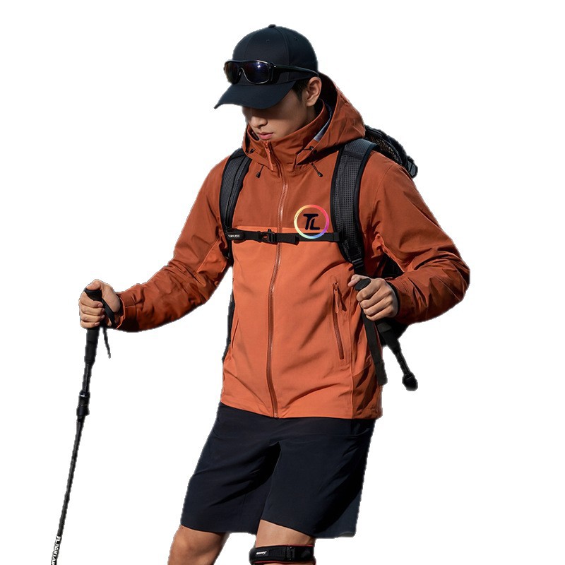 Niaojia's Same Lt Jacket, No Logo, Windproof and Waterproof, Heat-Sealed Laminated Single-Layer Jacket for Men and Women