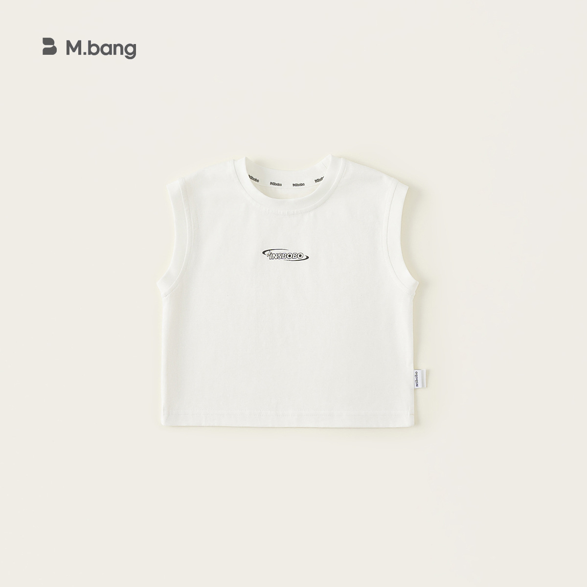 Youbao ropa para niños chaleco de letras simples para niños 2025 verano nuevo estilo niño salvaje cuello redondo sin mangas top verano
