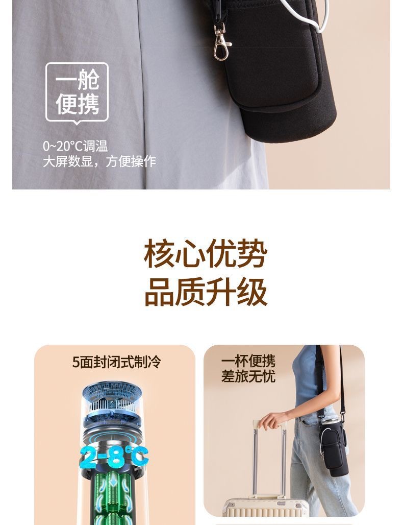 Portable USB Insulin Refrigerated Cup Box Medicine Cooler