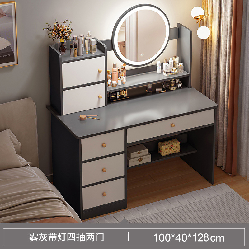 Comedor de vestir dormitorio simple y moderno mesa de maquillaje de la red de la niña dormitorio principal de alquiler de la mesa de maquillaje gabinete de almacenamiento integrado