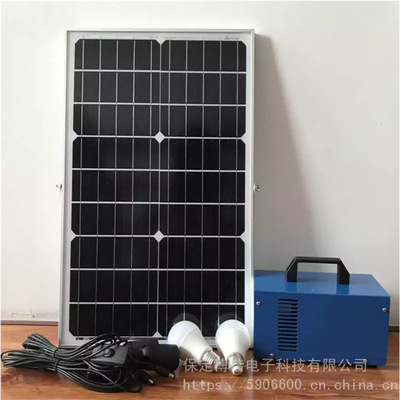 太陽能光伏發電系統離網1500W全套産品含蓄電池 家用小型系統