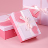 Fresh gift box for St. Valentine's Day with bow, gradient, Birthday gift