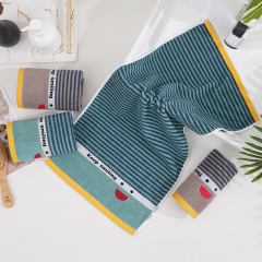 純棉色織毛巾批發加厚吸水擦臉巾潮流運動洗澡家用禮品毛巾定製