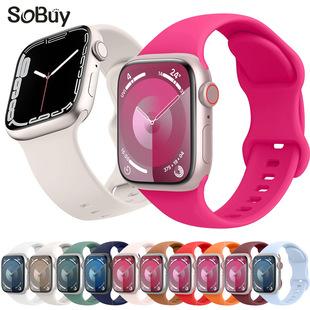 For Apple Watch 10 Silicone Strap iWatch9 Strap Apple Watch Ultra 2 Butterfly Strap